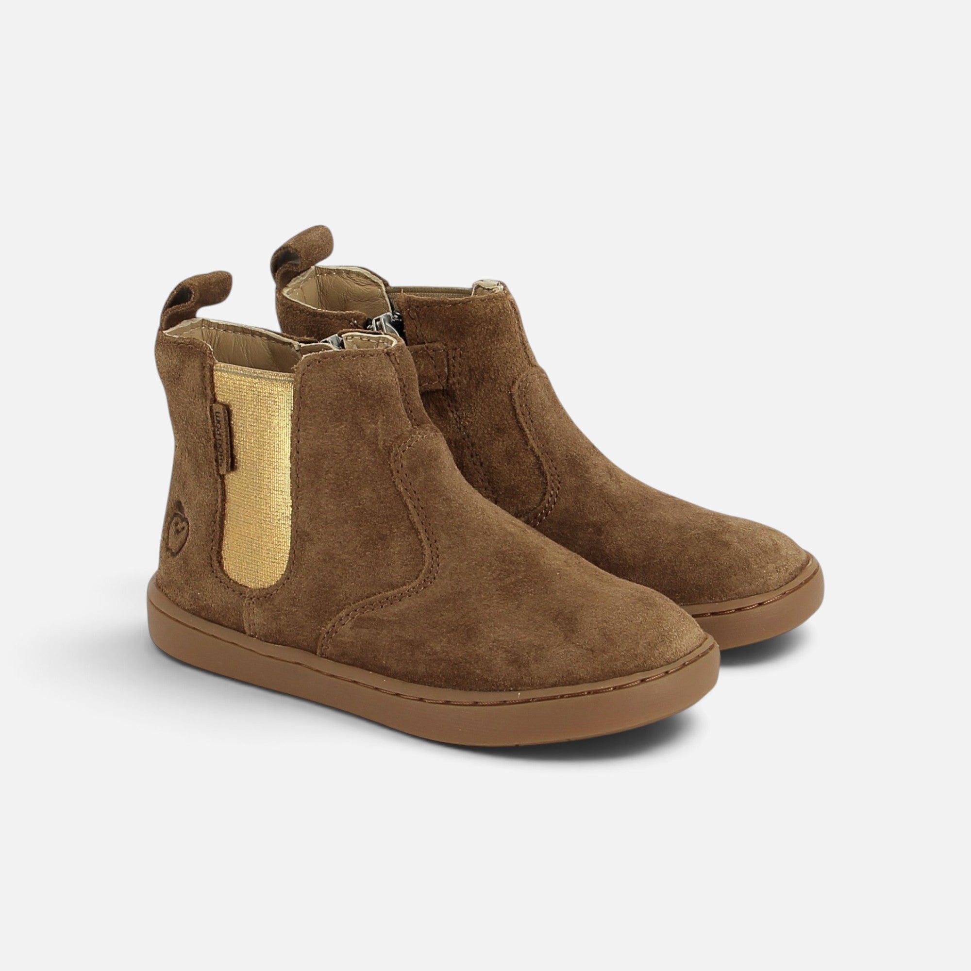 PLAY CHELSEA - VELOURS OILY - CAMEL - BOOTS & BOTTINES