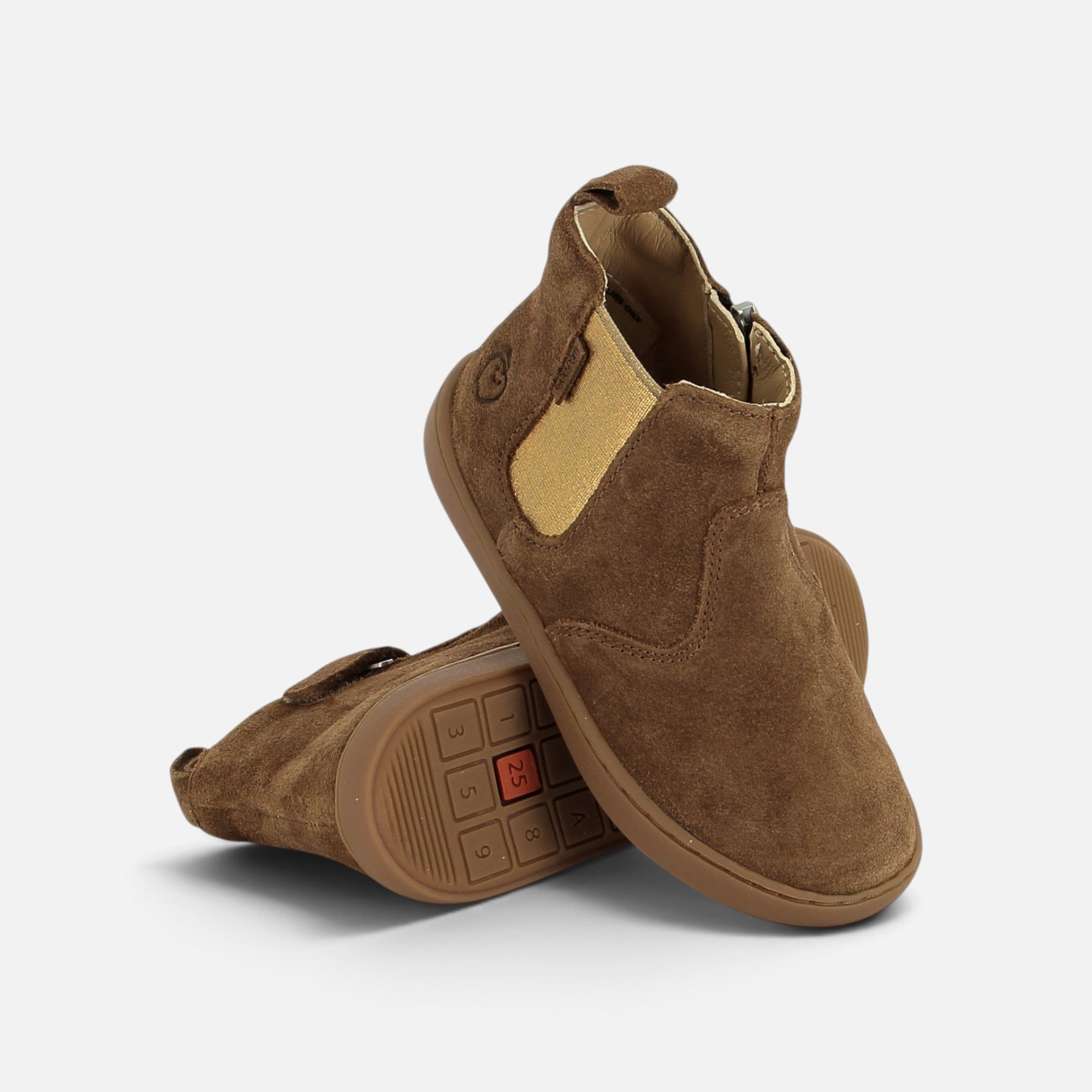 PLAY CHELSEA - VELOURS OILY - CAMEL - BOOTS & BOTTINES