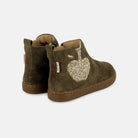 PLAY NEW APPLE - VELOURS OILY - KAKI - BOOTS & BOTTINES