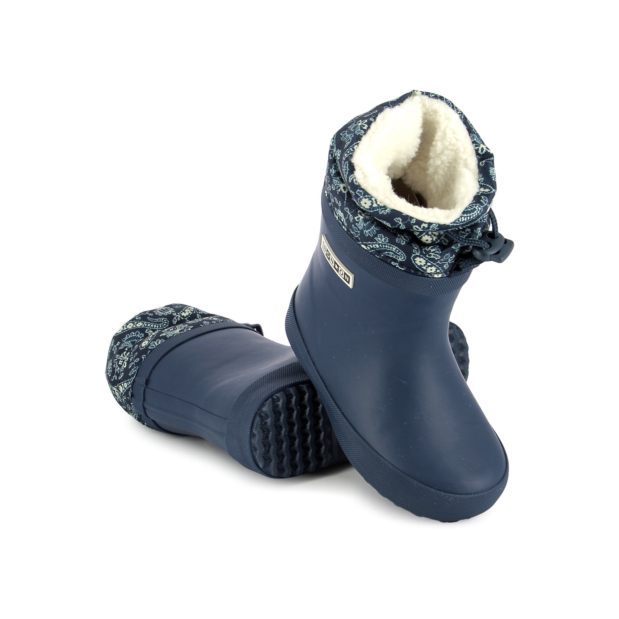 PLOC FUR CAOUTCHOUC NYLO NAVY BANDANA BOTTES DE PLUIE