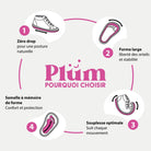 PLUM EASY - LAMINATO - PLATINE - BASKETS