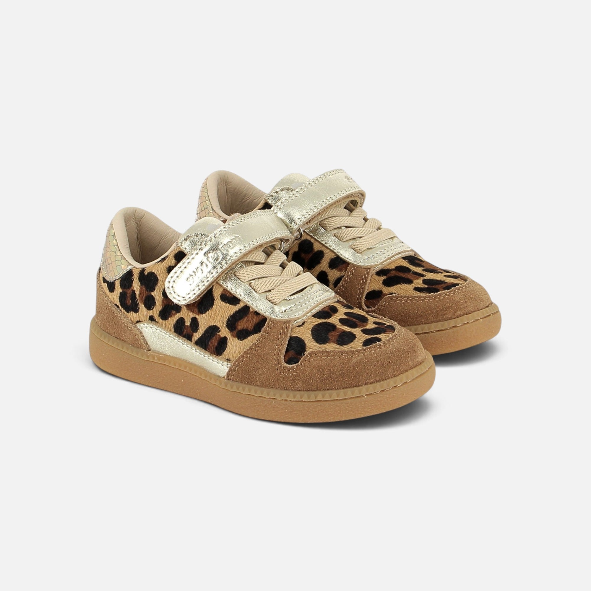 SP KIX LO CONNECT - PUR LAM-HAIRY - LT PLATINE-LEO BEIGE - BASKETS