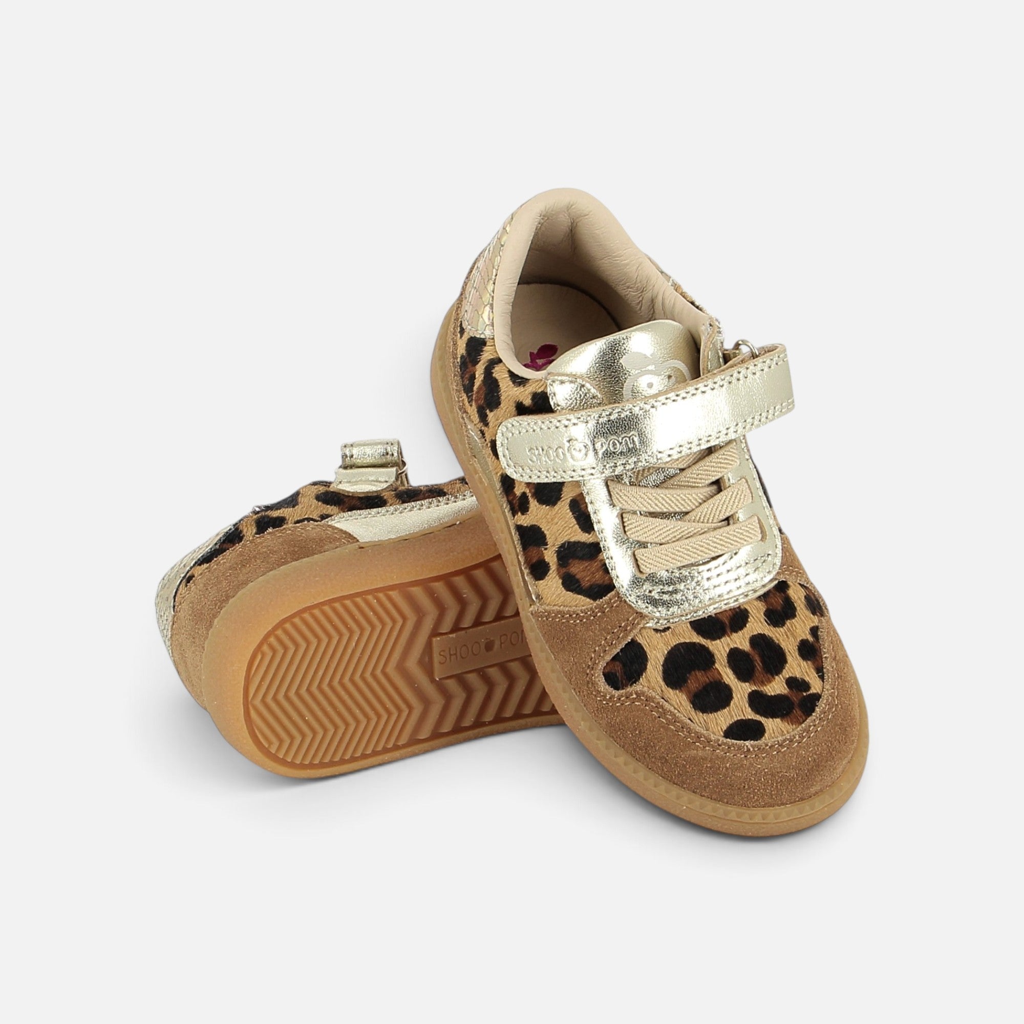 SP KIX LO CONNECT - PUR LAM-HAIRY - LT PLATINE-LEO BEIGE - BASKETS