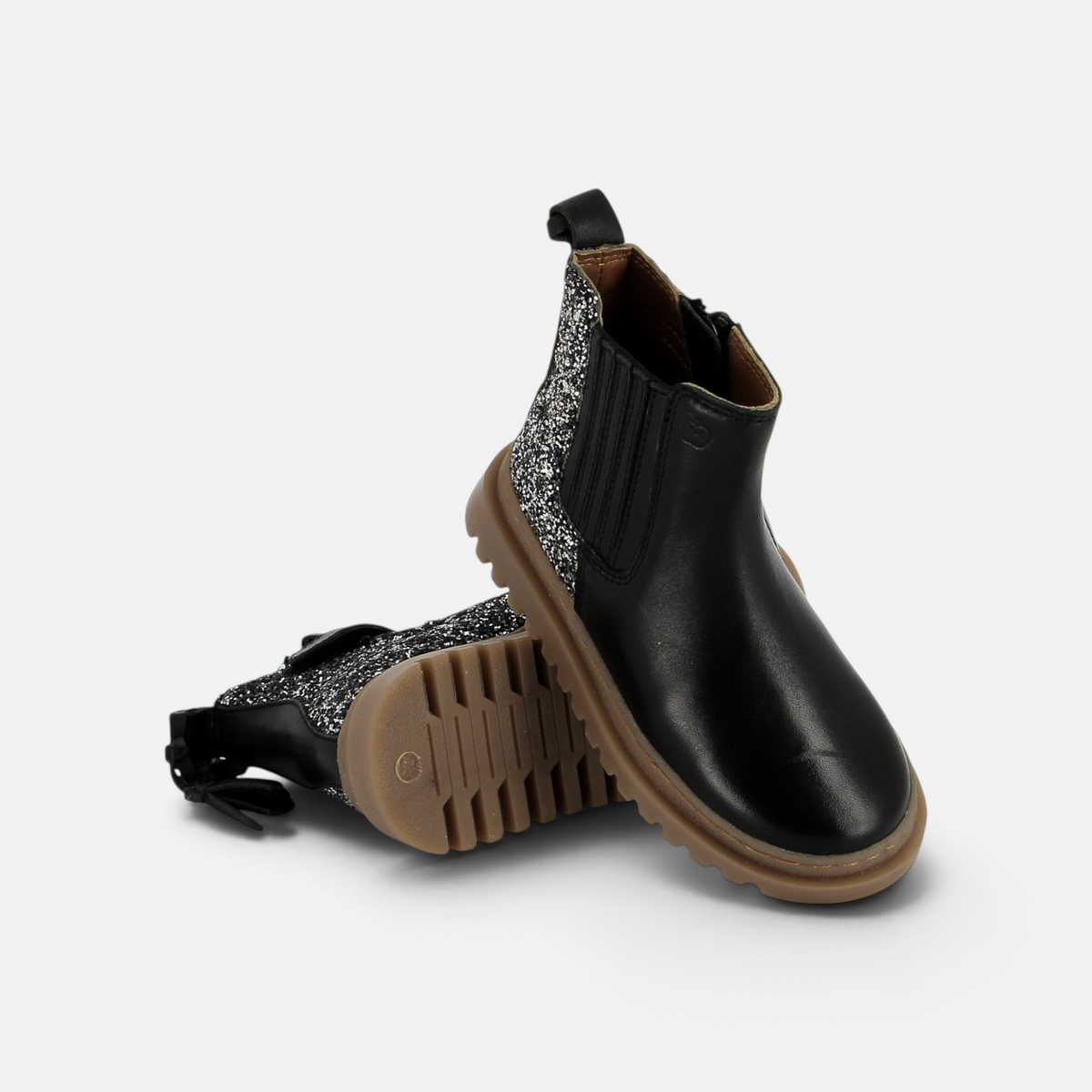 WONDER BOOTS - NAPPA - BLACK-GLITTER