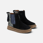 WONDER BOOTS - VELOURS-LAMINAT - NAVY--GLITTER