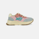 YARD BASKET - VELVET-NYLON - PINK-BLUE-GREEN - SNEAKERS