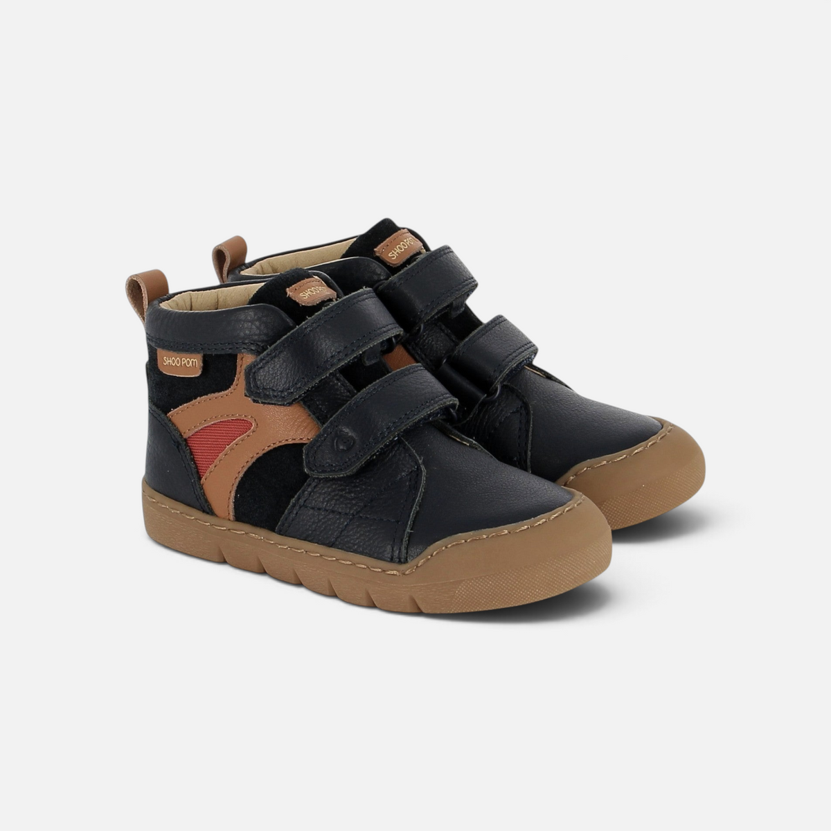 YOYO EASY - NAPPA-VELOURS - NAVY-CAMEL