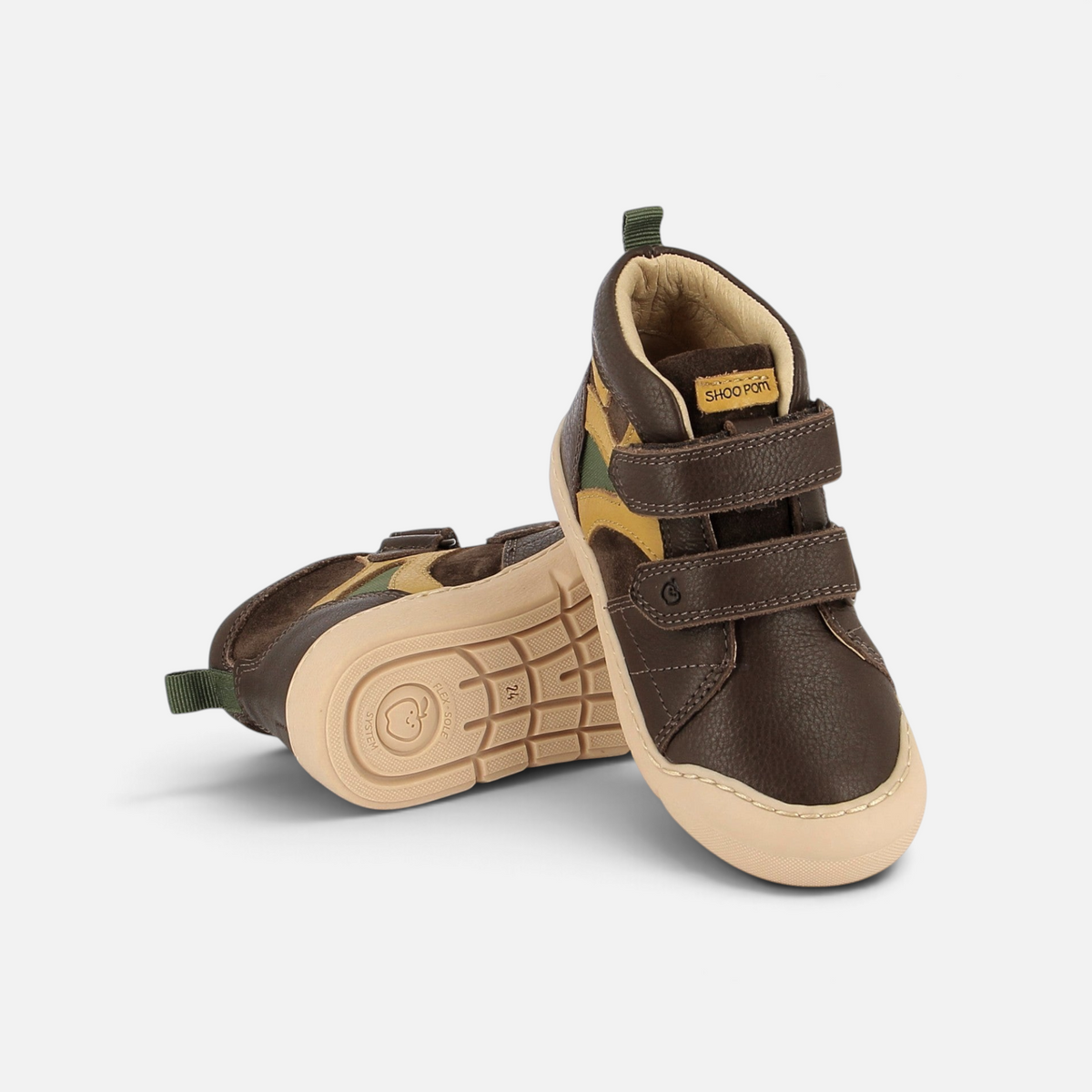 YOYO EASY - VELOURS-NAPPA - BROWN-CAMEL