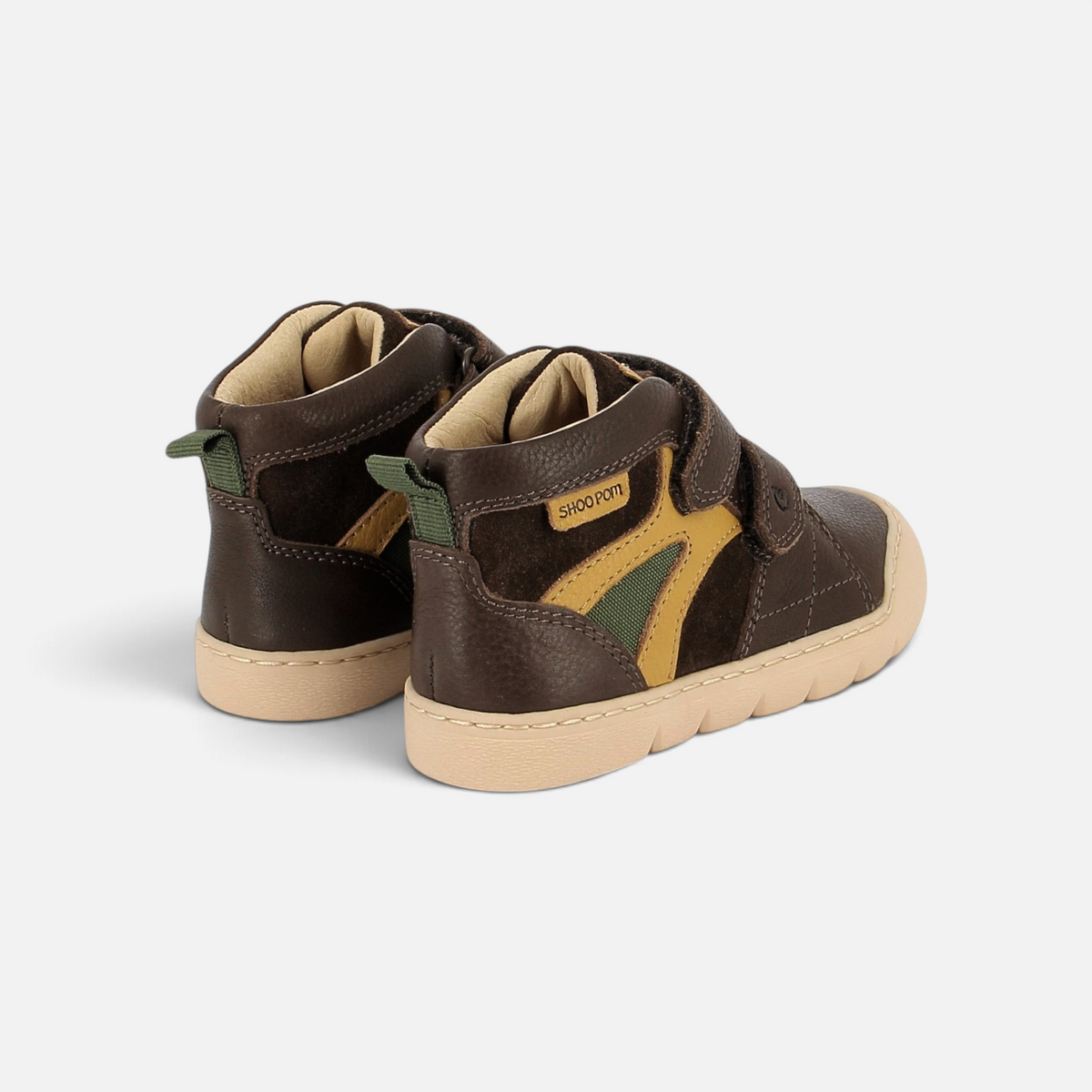 YOYO EASY - VELOURS-NAPPA - BROWN-CAMEL