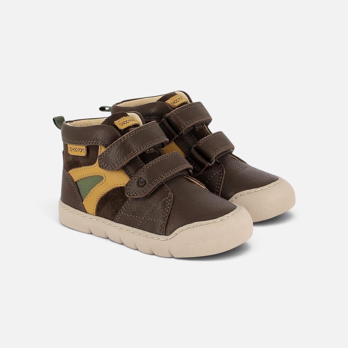 YOYO EASY - VELOURS-NAPPA - BROWN-CAMEL